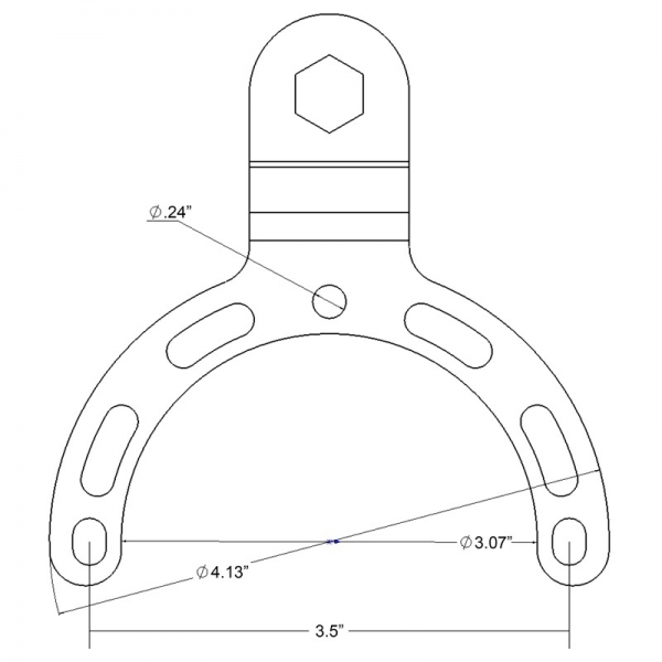 Ram Mounts Motosikletler in Kk Gaz Tank Top Taban RAM-B-410U 