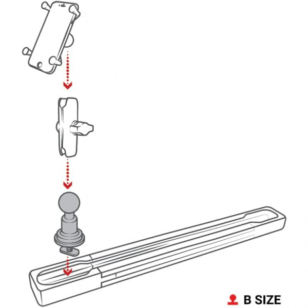 Ram Mounts Alminyum Ray Topu RAM-B-463-TRA1U