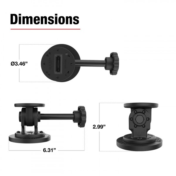 Ram Mounts Pivot Montaj RAP-101-PV4-MAG88U