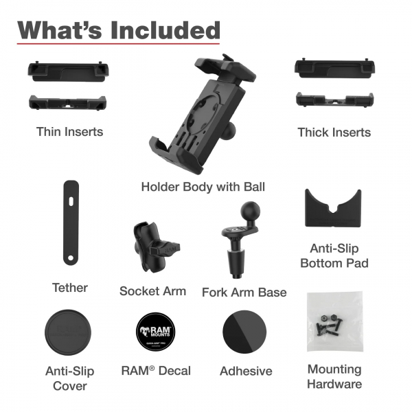 Ram Mounts Quick-Grip Pro XL Tutucu RAM-B-176-A-PD7U