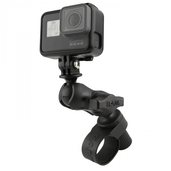 Ram Mounts Evrensel Aksiyon Kameras Adaptr le Tough-Strap ift Bilyal Yuva RAP-B-460-A-GOP1U