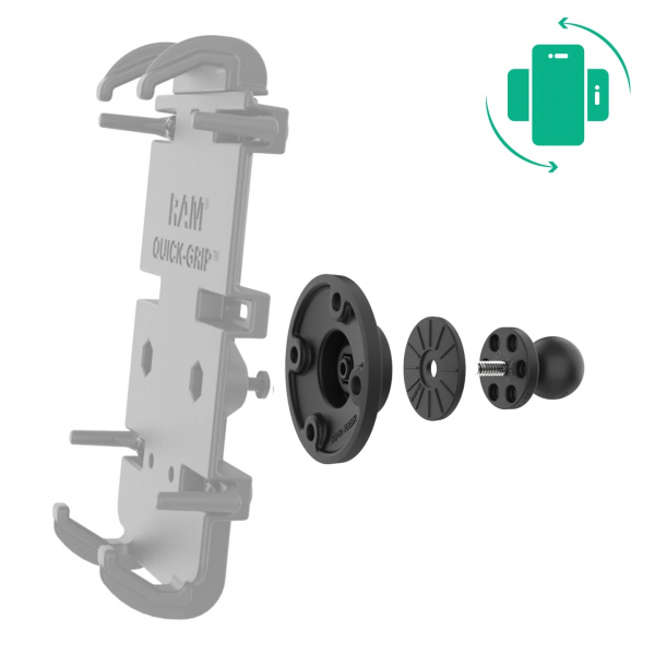 Ram Mounts Dner Bilyal Adaptr B Size RAP-B-351-4RU