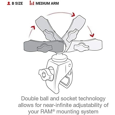 Ram Mounts Tough-Claw Kk Kelepe Tabanl Telefon Yuvas Seti RAM-B-400-HOL-UN7BU