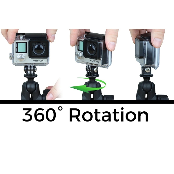 Ram Mounts Aksiyon Kameras Adaptr ile GoPro Tabanlar in Top Adaptr RAP-B-GOP2-A-GOP1U