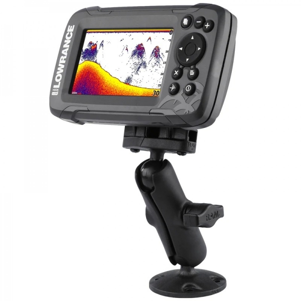 Ram Mounts Lowrance Hook Ve Reveal Serisi in Kompozit Bilyal Montaj Seti RAP-B-101-LO12