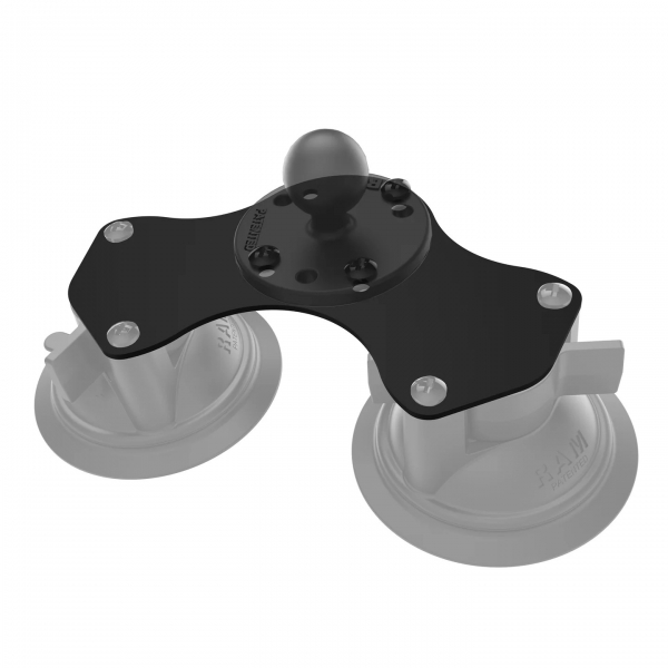  Ram Mounts Twist-Lock Vantuzlar in ift Adaptr Plakas RAM-B-189BPU