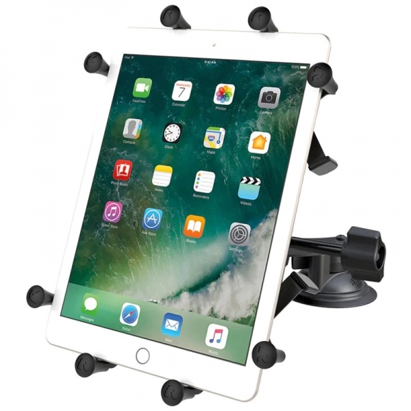 Ram Mounts 9/10 in Uyumlu Tabletler iin ift Vakumlu X-Grip  Plaka RAM-B-189-UN9-ALA1-KRU
