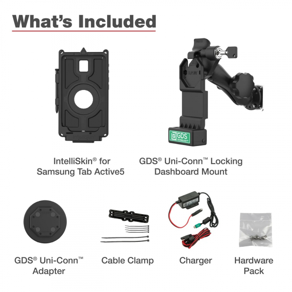 Ram Mounts Uni-Conn Tab Active5 RAM-GDS-U1-SAM90-KIT2