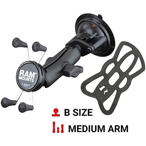 Ram Mounts Twist-Lock X-Grip Vantuzlu Telefon Yuvas Seti RAM-B-166-UN7U