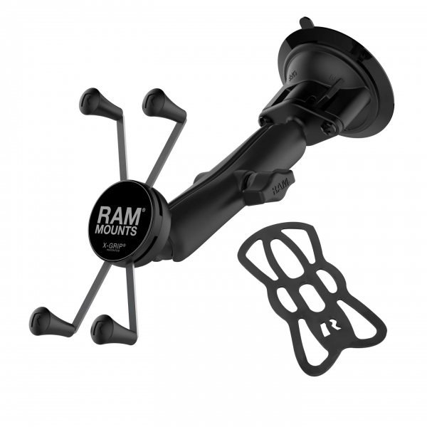 Ram Mounts X-Grip Twist-Lock Vantuzlu Ara i Uzun Boy Telefon Tutucu Seti RAM-B-166-C-UN10U