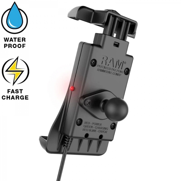  Ram Mounts Quick-Grip 15W Su Geirmez Kablosuz arj Vantuz Montaj Seti RAM-B-166-UN14W-1