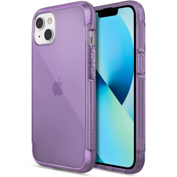 Raptic Apple iPhone 13 Air Serisi Klf (MIL-STD-810G)-Purple