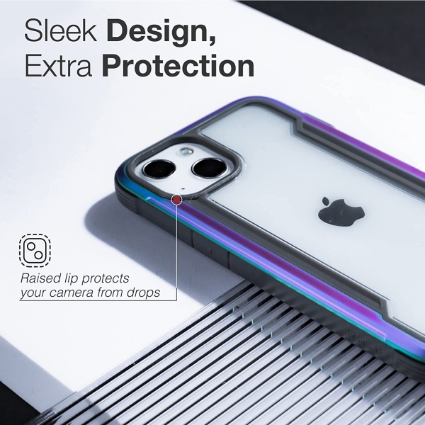 Raptic Apple iPhone 13 Mini Shield Serisi Klf (MIL-STD-810G)- Iridescent