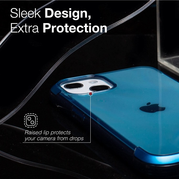 Raptic Apple iPhone 13 Pro Max Air Serisi Klf (MIL-STD-810G)-Blue