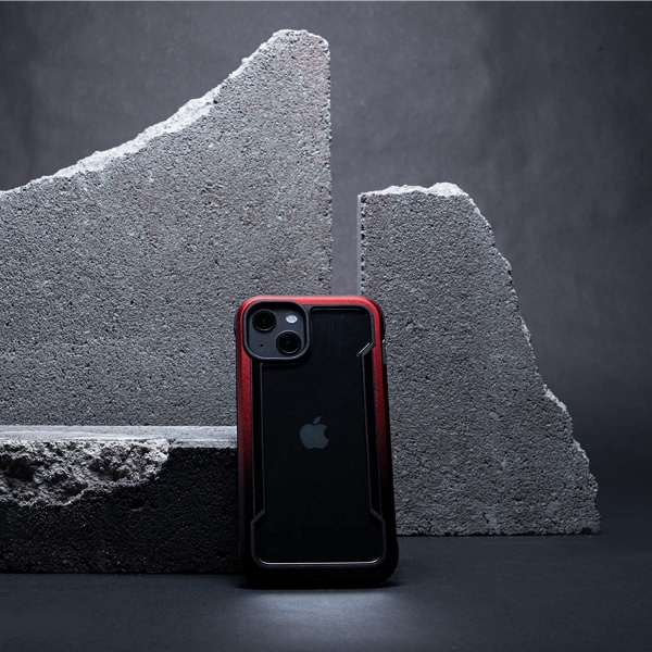 Raptic Apple iPhone 13 Pro Max Shield Serisi Klf (MIL-STD-810G)-Red Gradient