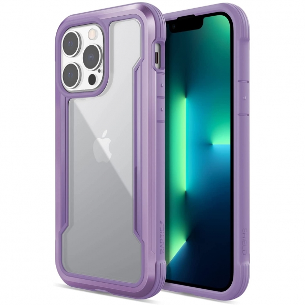 Raptic Apple iPhone 13 Pro Shield Serisi Klf (MIL-STD-810G)-Purple