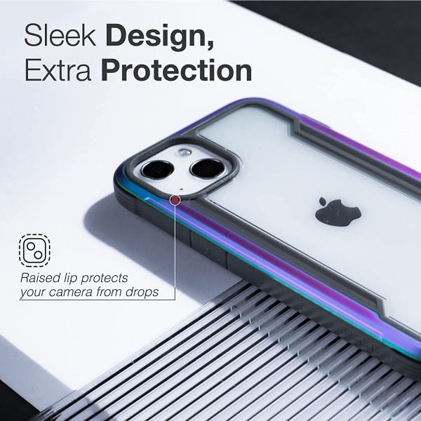 Raptic Apple iPhone 13 Pro Shield Serisi Klf (MIL-STD-810G)- Iridescent