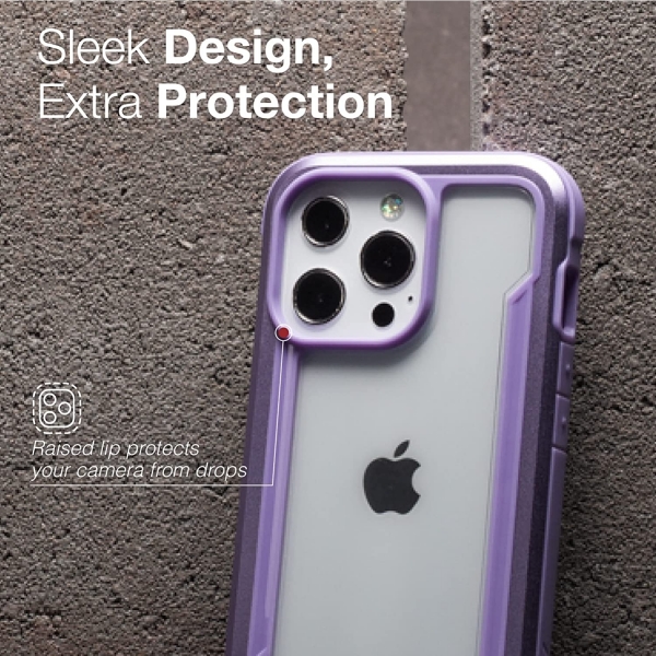 Raptic Apple iPhone 13 Shield Serisi Klf (MIL-STD-810G)-Purple