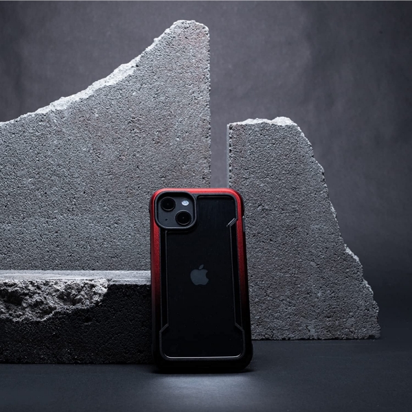 Raptic Apple iPhone 13 Shield Serisi Klf (MIL-STD-810G)-Red Gradient