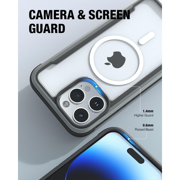 Raptic Apple iPhone 15 Pro Max Shield Serisi Klf-Black