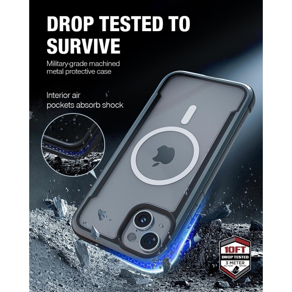 Raptic Apple iPhone 15 Plus Shield Serisi Klf-Black