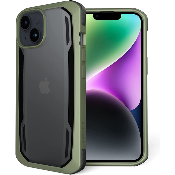 Raptic Secure Serisi iPhone 14 Plus Klf (MIL-STD-810G)-Green