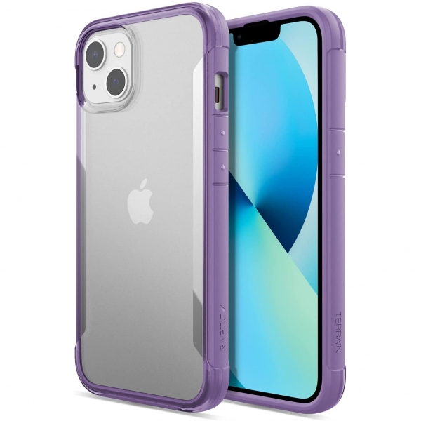 Raptic Terrain Serisi iPhone 13 Klf (MIL-STD-810G)-Purple