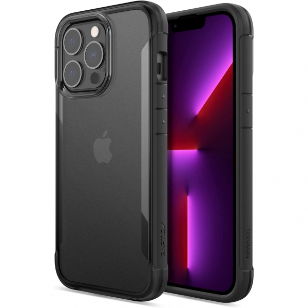 Raptic Terrain Serisi iPhone 13 Pro Klf (MIL-STD-810G)-Black