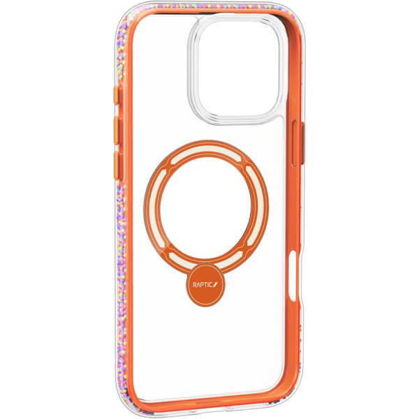 Raptic iPhone 16 Pro Max 360 Spin Klf -Orange