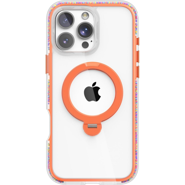 Raptic iPhone 16 Pro Max 360 Spin Klf -Orange