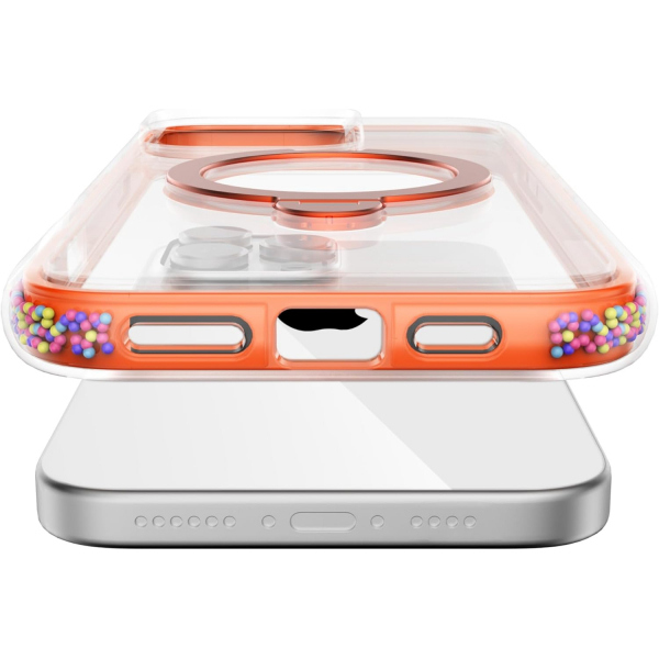 Raptic iPhone 16 Pro Max 360 Spin Klf -Orange