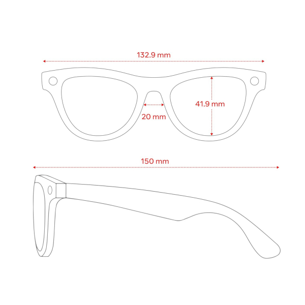 Ray-Ban Meta Skyler Ak�ll� G�zl�k (Gen2)-Parlak Siyah/�effaf Lensler
