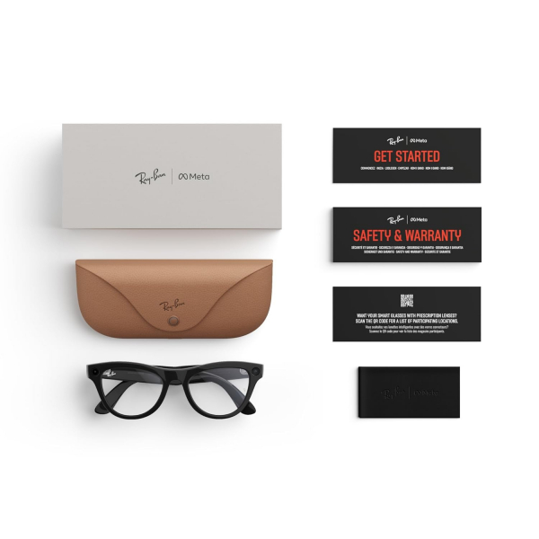 Ray-Ban Meta Skyler Ak�ll� G�zl�k (Gen 1)-Shiny Black/Clear