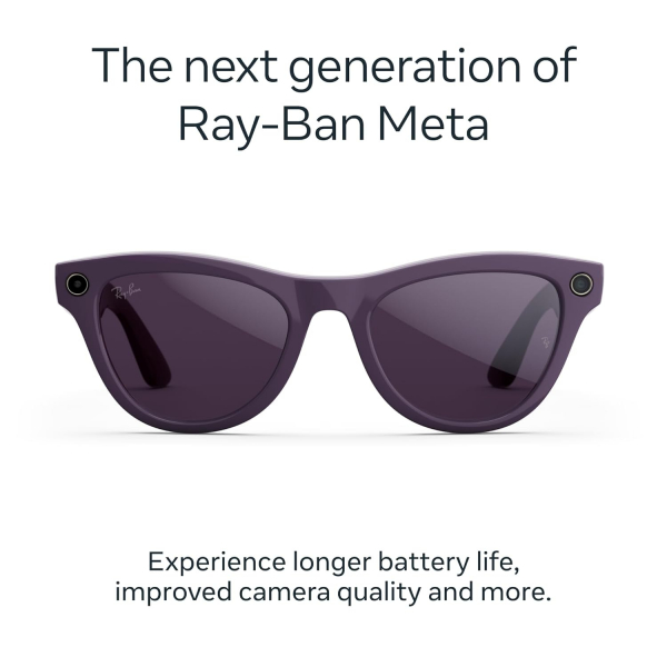 Ray-Ban Meta Skyler Ak�ll� G�zl�k (Gen 2)-Shiny Mystic Violet/Transitions Amethyst