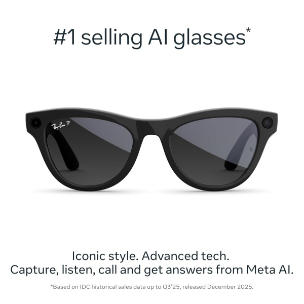 Ray-Ban Meta Skyler Ak�ll� G�zl�k (Gen 2)-Shiny Black/Polarized Gradient Graphite