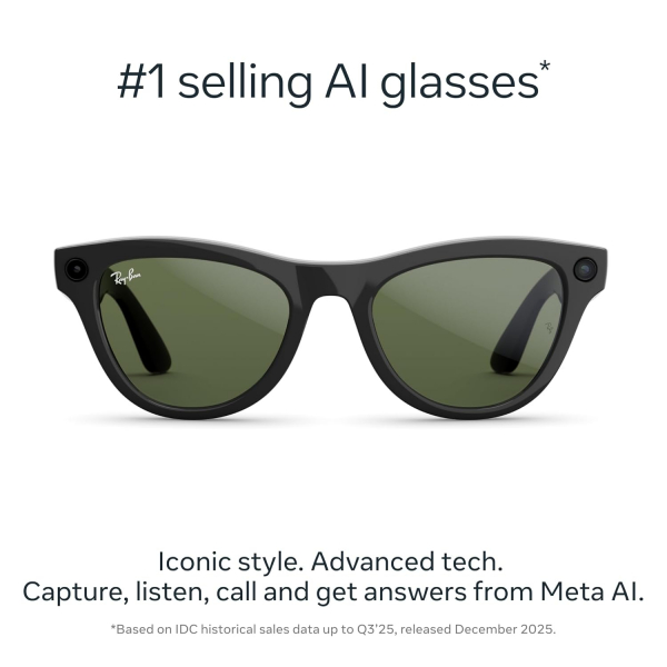 Ray-Ban Meta Skyler Ak�ll� G�zl�k (Gen 2)-Shiny Black/Green