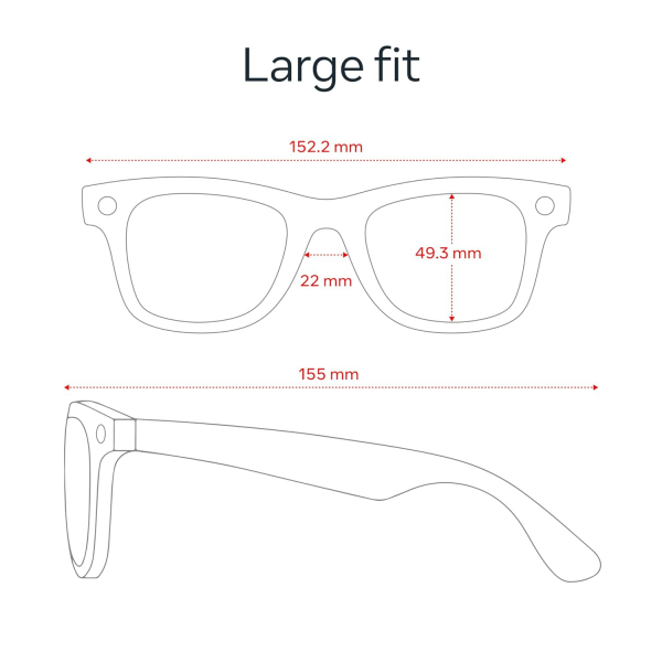 Ray-Ban Meta Wayfarer Gen2 Ak�ll� G�zl�k (Large)-Parlak Kozmik Mavi/Transitions Safir Lensler