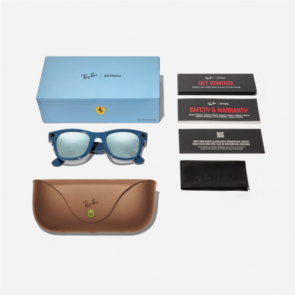 Ray-Ban Meta Wayfarer Akll Gzlk (Shiny Garage Blue)