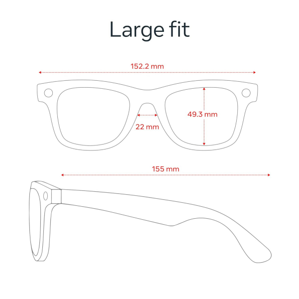 Ray-Ban Meta Wayfarer Ak�ll� G�zl�k (Gen2, Large)-Parlak Siyah/Transitions Grafit Ye�il Lensler