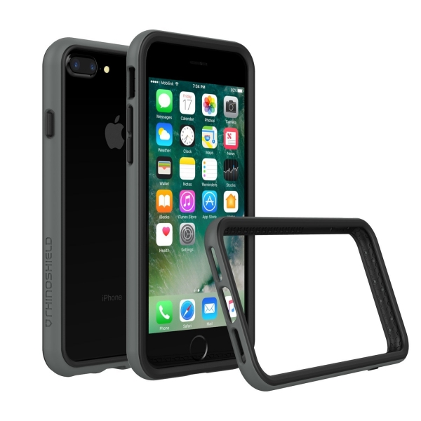 RhinoShield Apple iPhone 7 Plus CrashGuard Bumper Klf (MIL-STD 810G)-Dark Gray