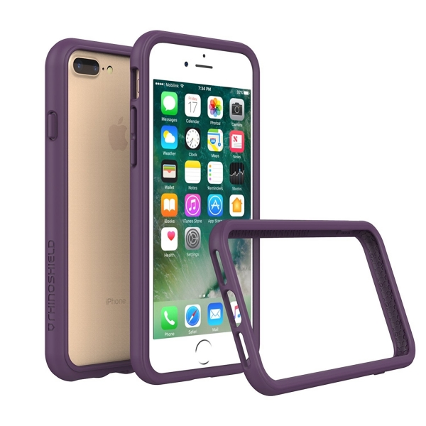 RhinoShield Apple iPhone 7 Plus CrashGuard Bumper Klf (MIL-STD 810G)-Purple