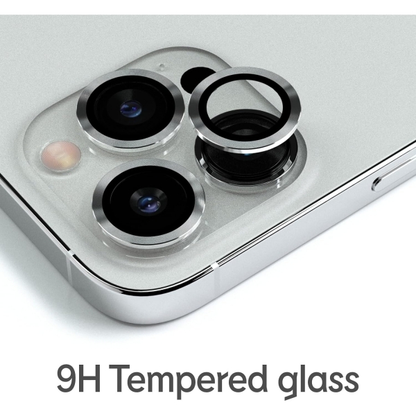 RhinoShield 9H Temperli Apple iPhone 15/15 Plus Kamera Koruyucu(2 Adet)-Green