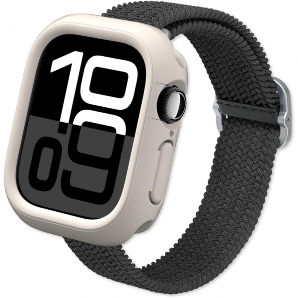 RhinoShield Apple Watch 10 46mm Bumper Klf-Shell Beige