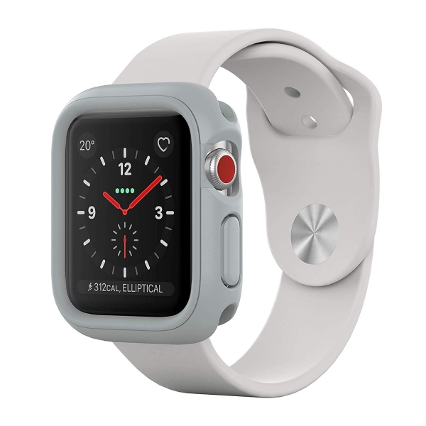 RhinoShield Apple Watch Bumper Klf (38mm)(MIL-STD-810G)-Platinum Gray