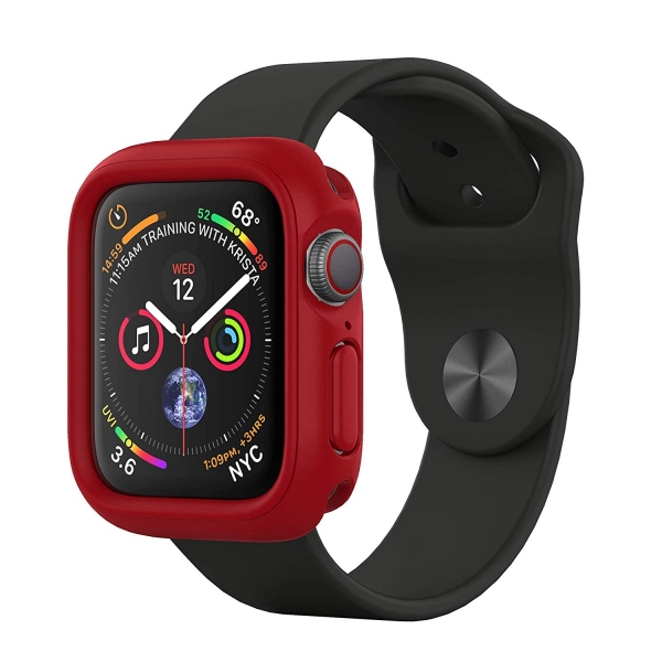 RhinoShield Apple Watch Series 4 Bumper Klf (44mm) (MIL-STD-810G)-Red