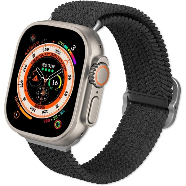 RhinoShield Apple Watch Ultra 8/7/SE Uyumlu Kay(42/44/45/49mm)-Black