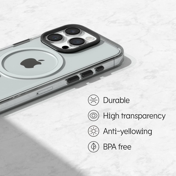 RhinoShield Apple iPhone 15 Pro MagSafe Uyumlu effaf Klf 