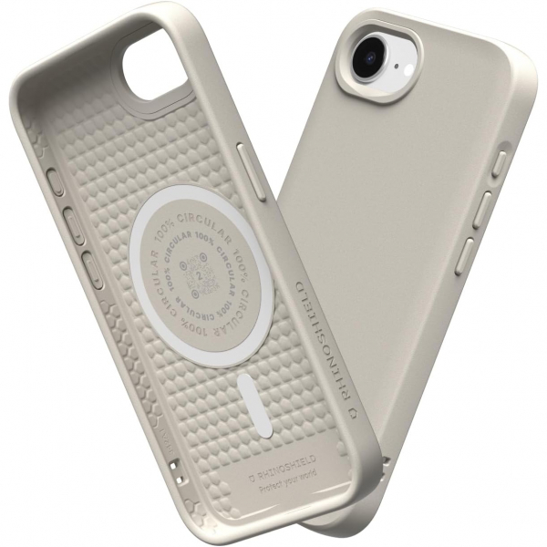 RhinoShield Apple iPhone 16e MagSafe SolidSuit Klf-Shell Beige
