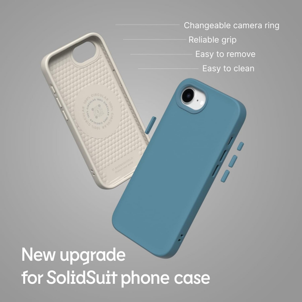 RhinoShield Apple iPhone 16e SolidSuit Klf -Raspberry Sorbet