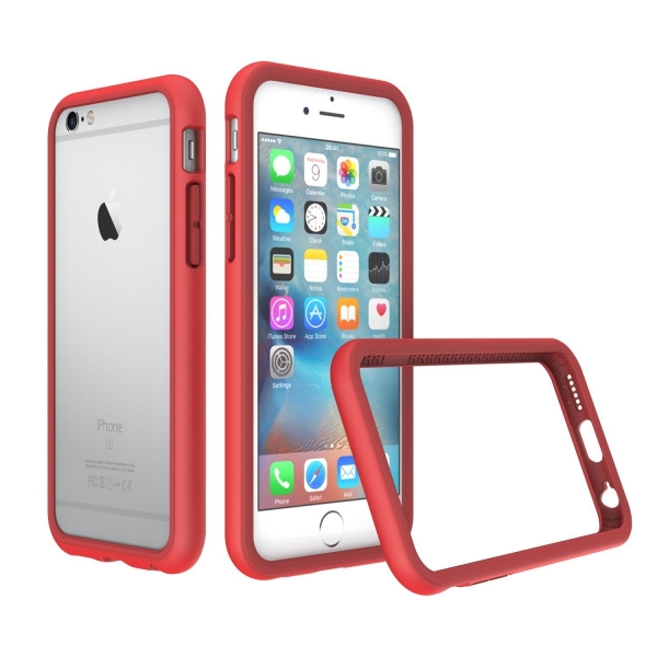 RhinoShield Apple iPhone 6S/6 CrashGuard Bumper Klf (MIL-STD-810G)-Red